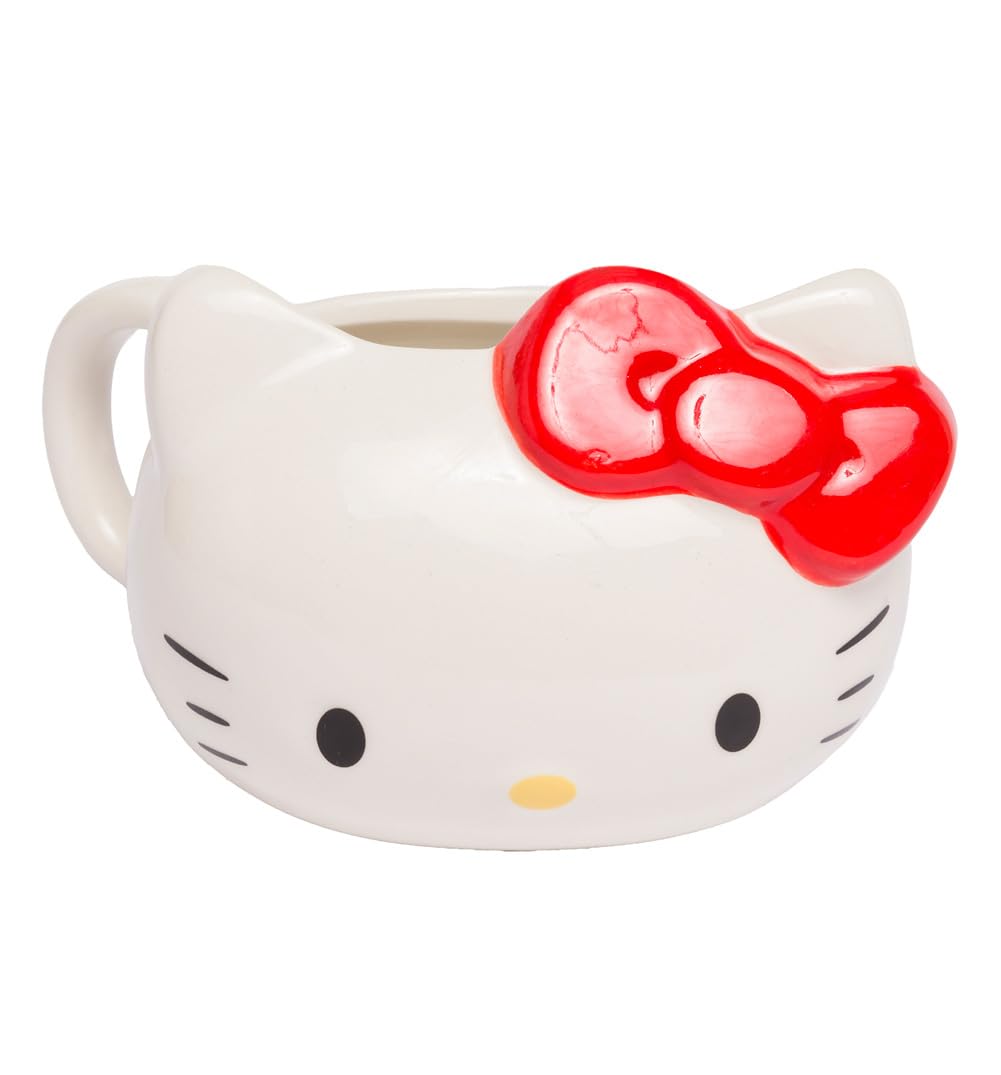 Paladone PP13154HK Hello Kitty Shaped Mug, Ceramic, 300 milliliters