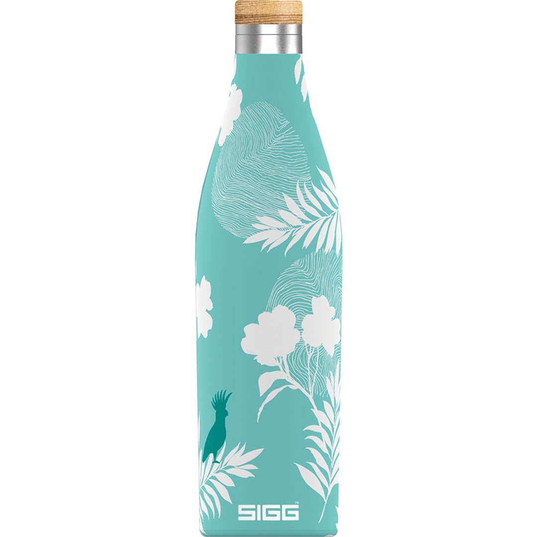 Sigg - Insulated Water Bottle - Meridian Sumatra Birds - Leakproof & Extra-Slim - BPA Free - Plastic Free - 18/8 Stainless Steel