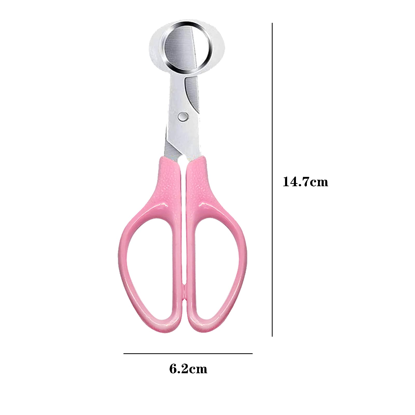 Hjyzy 4 Colors Stainless Steel Egg Cutter Scissors Kitchen Egg Shears Tool Pigeon Quail Egg Scissors Egg Clipper Shell Cutters S