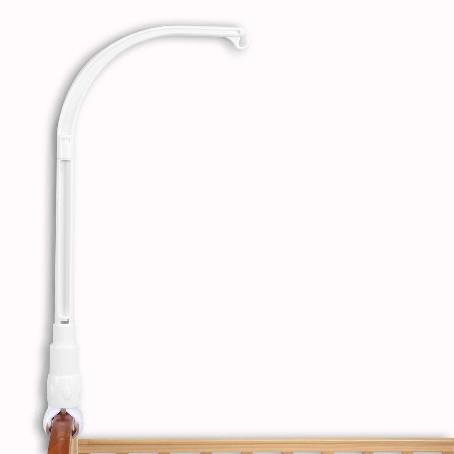 HLEEDUO DIY 23 inches Baby Crib Mobile arm Mobile arm for Crib Nursery Mobile arm Baby Mobile Hanger The Claw Part of The mmobile arm can be Swung up and Down by 30?.