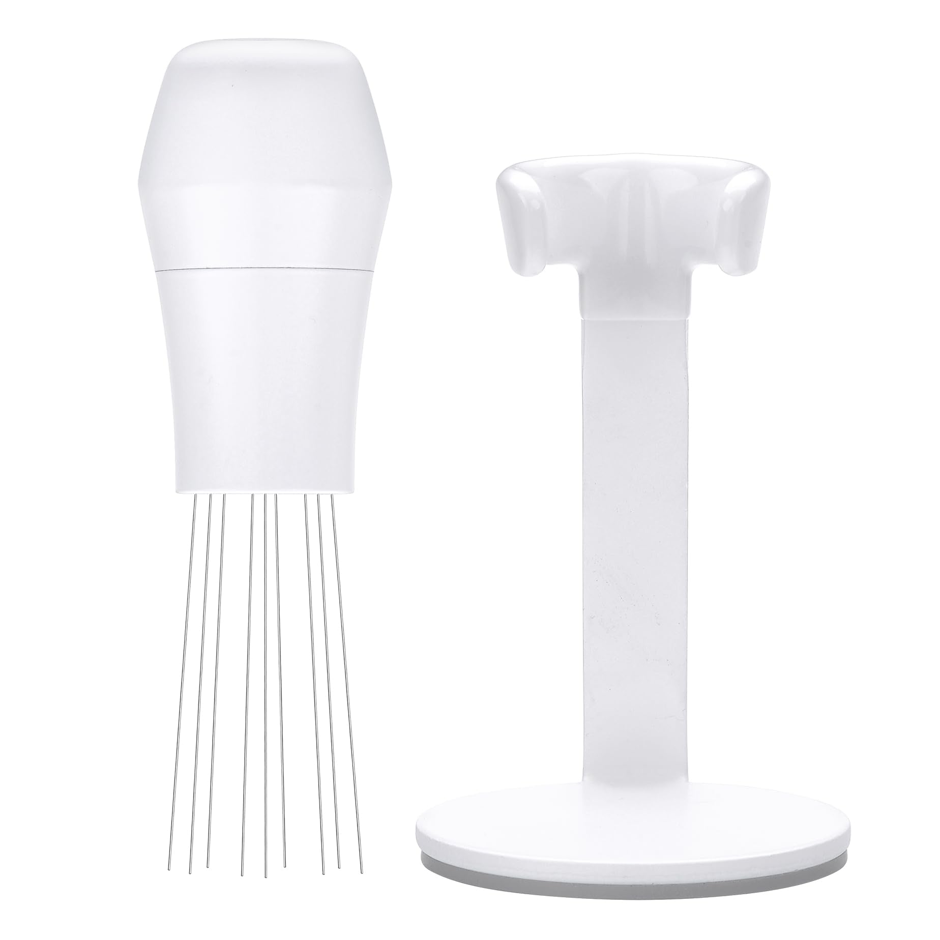 Normcore Wdt Tool V3 - Espresso Distribution Tool With Stand - 9 Prong Needle Espresso Stirrer - 0.25Mm / 0.3Mm Thick Customized