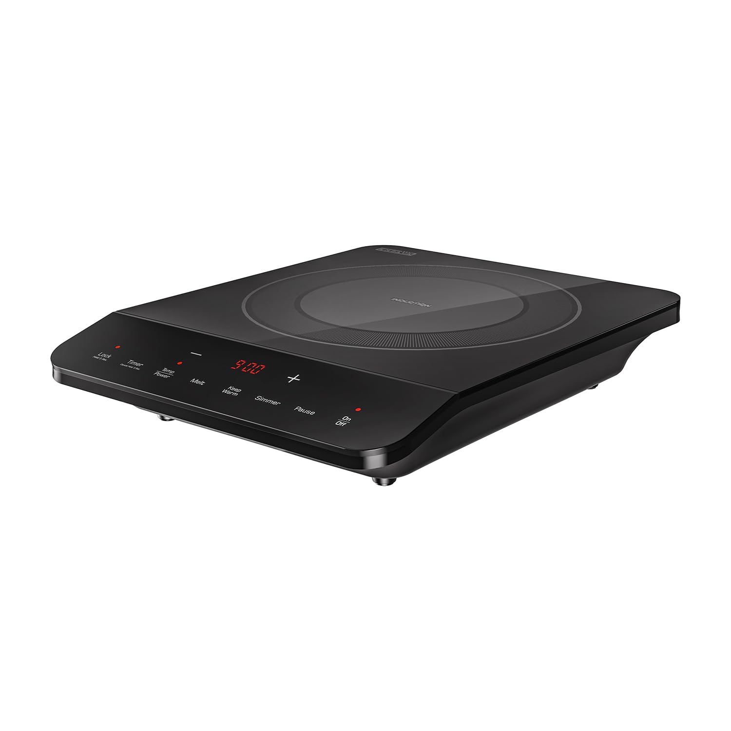 Empava Portable Induction Hot Plate Cooktop, Single 1 Burner Countertop Cooker, 3 Preset Modes, Shatter-proof Flat Glass Top, 11