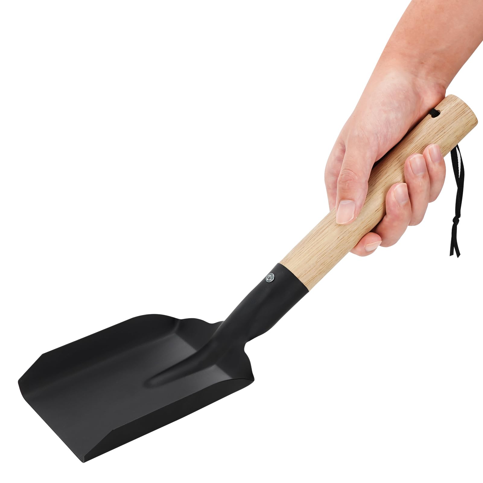 Myfireplacedirect Ash Shovel & Hearth Brush Set - Fireplace Tools Set, Fire Pit Tools, Hearth Tidy Set, Metal Brush Pan Set Made