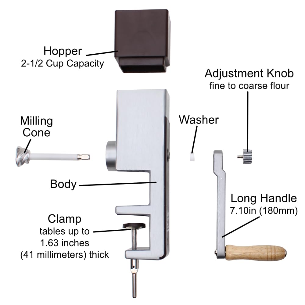 Hand Crank Grain Mill Vkp1012 Vkp Brands