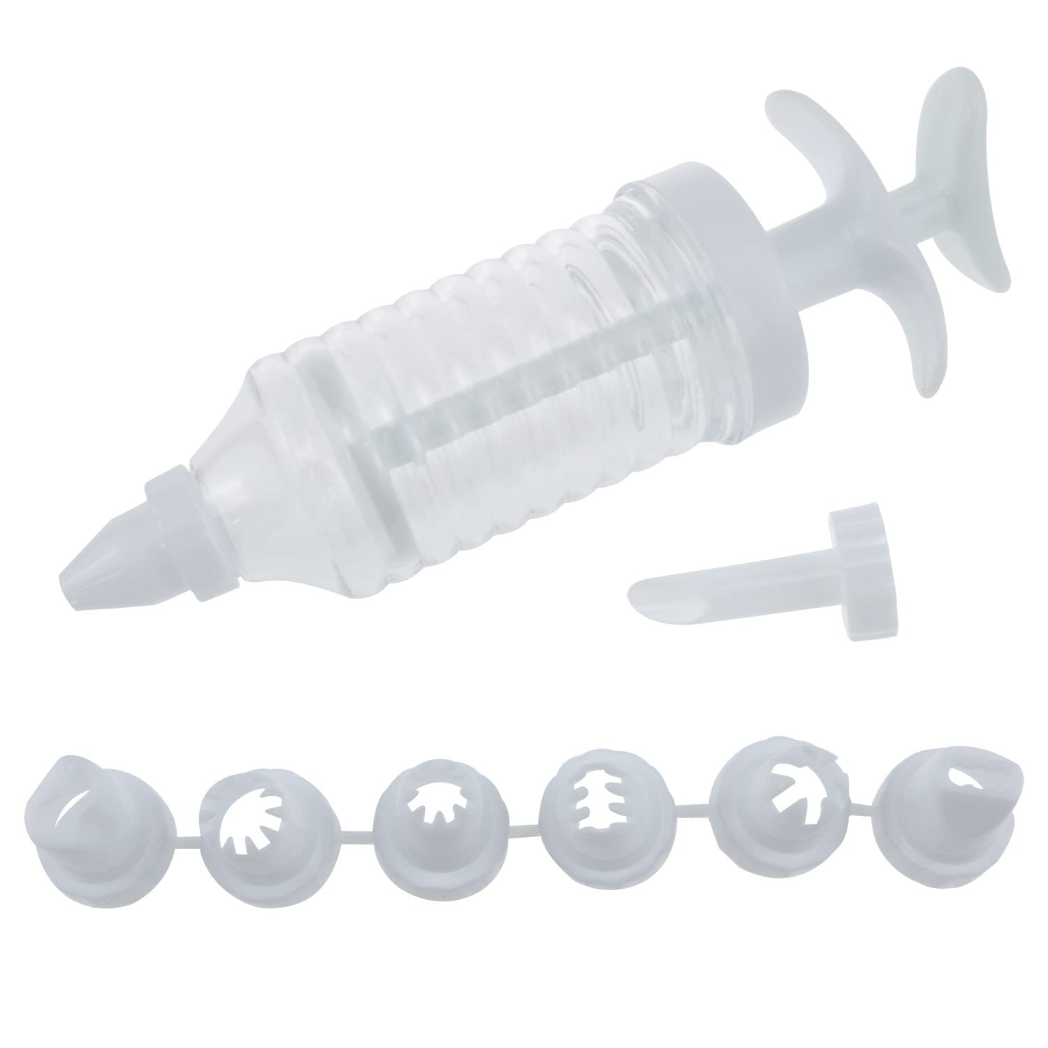 Haidong Cake Filling Syringe White Dessert Decoration Syringe Set Cupcake Syringe Set Cake Pen Dessert Decoration Syringe Barrel