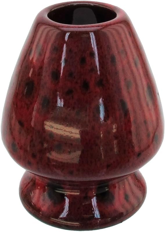 Bamboomn Brand - Matcha Tea Whisk Holder - Deep Red With Black