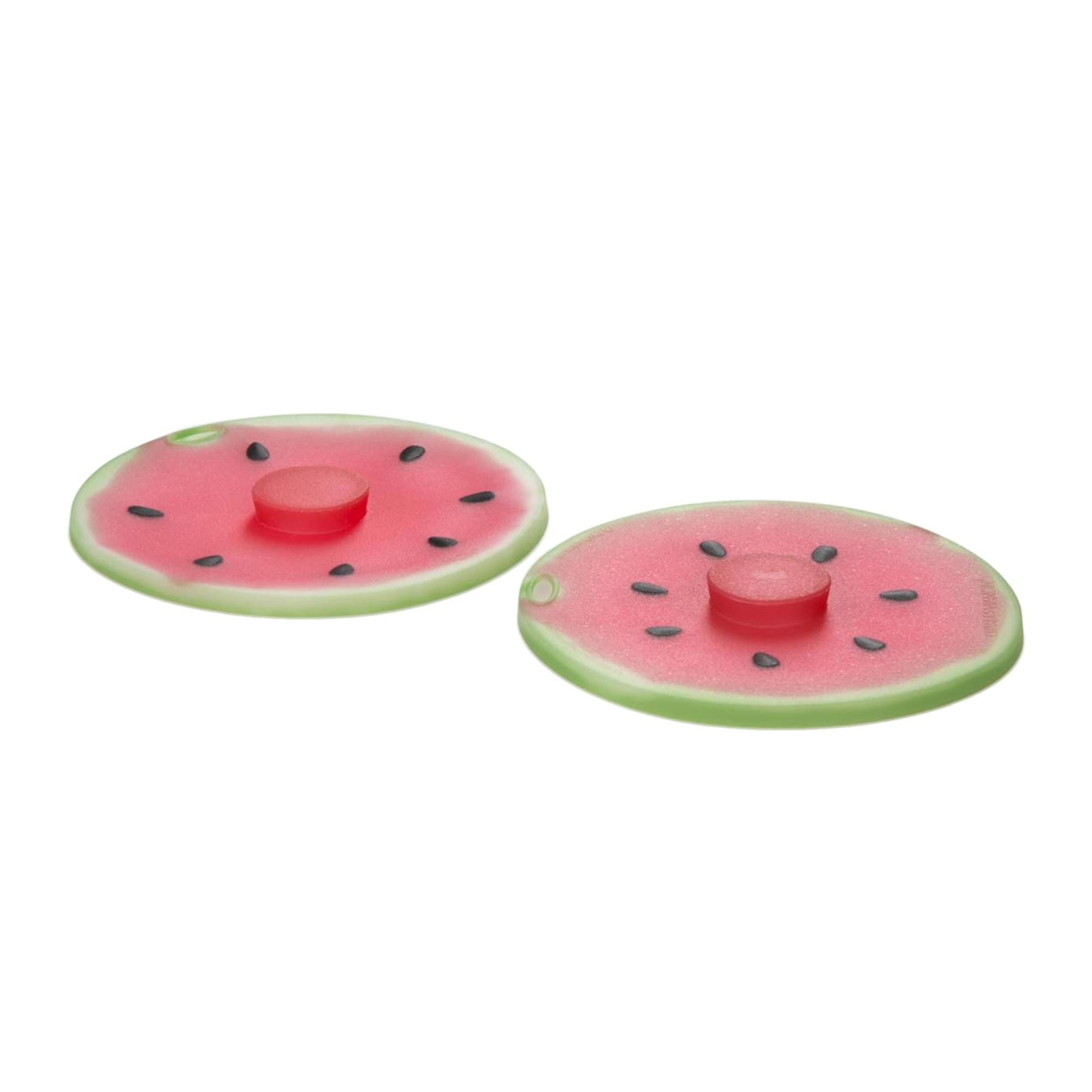 Charles Viancin Silicone Watermelon Drink Airtight Lid/Cover Set Of 2, Pink