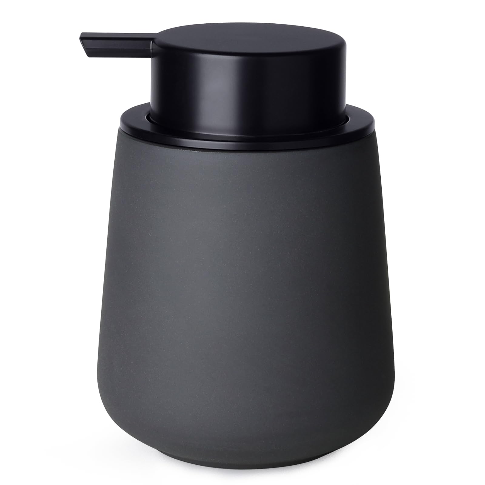 Ingofin Ceramic Lotion Dispenser - 12Oz Refillable Hand Soap Dispenser Bathroom, Modern Liquid Soap Dispenser With Pump, Dish So