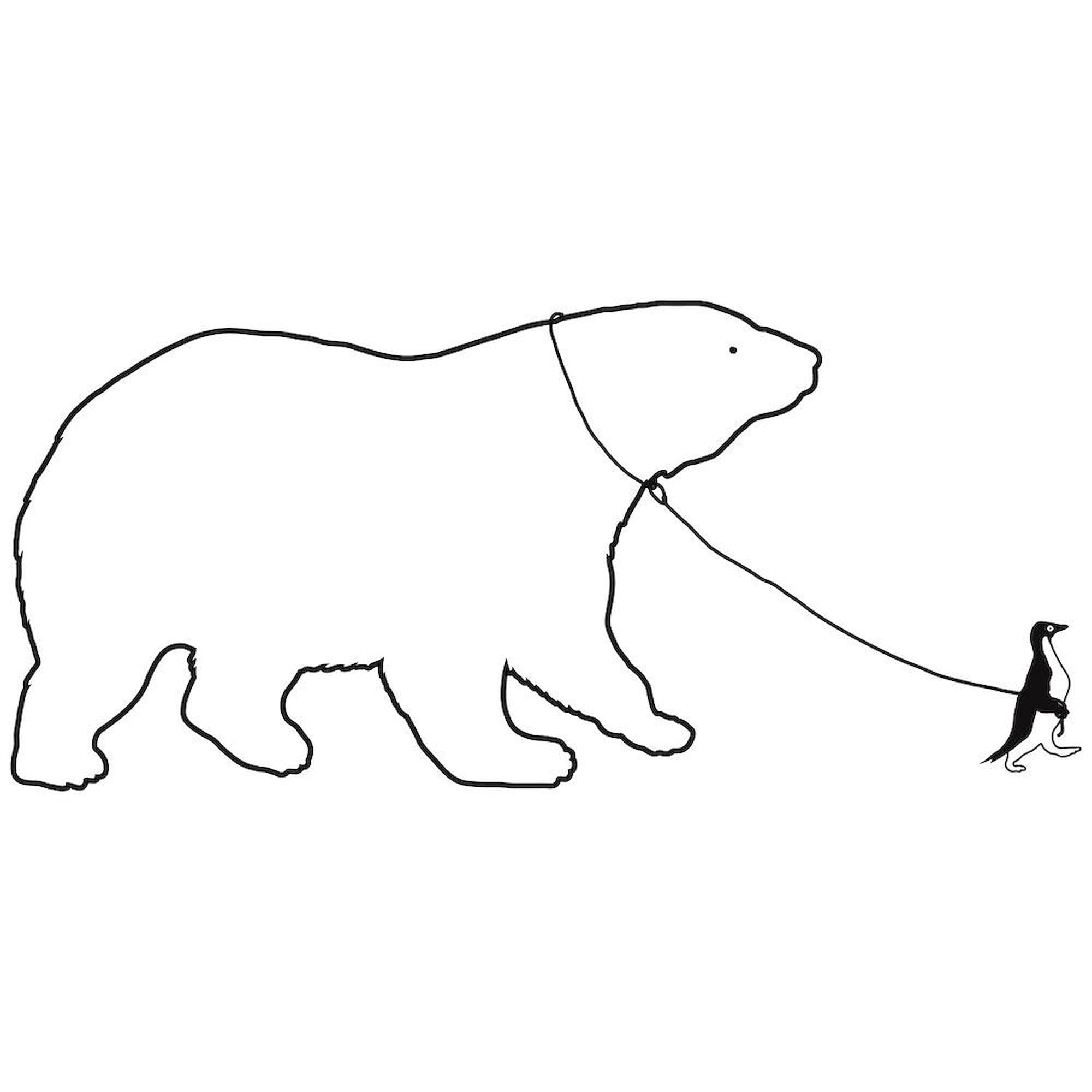 CafePress Penguin And Polar Bear Mugs 11 oz (325 ml) Ceramic Coffee Mug