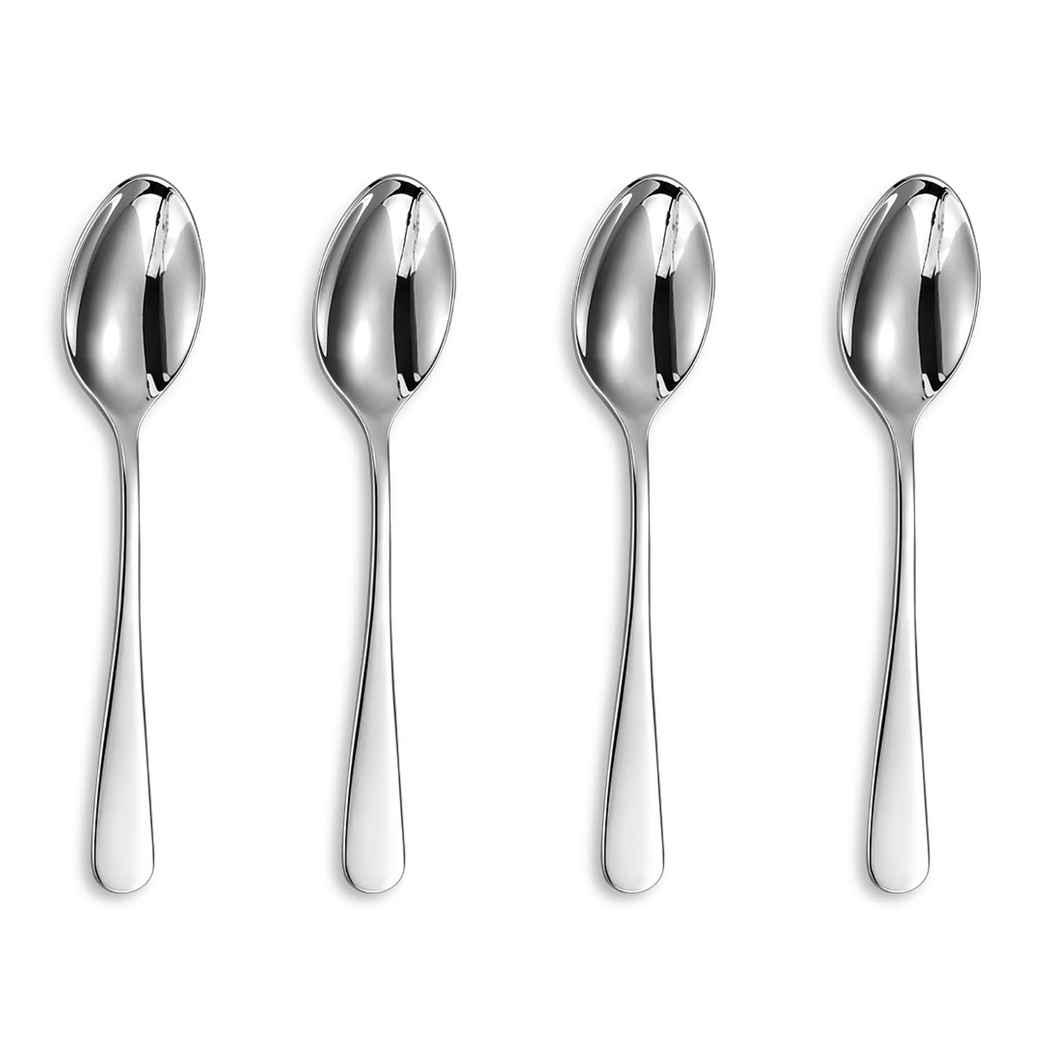 Keawell Premium Louise Spoons Set, Set Of 4, 18/10 Stainless Steel, Exceptional Mirror Finish, Dishwasher Safe (5.5'' Small Spoo