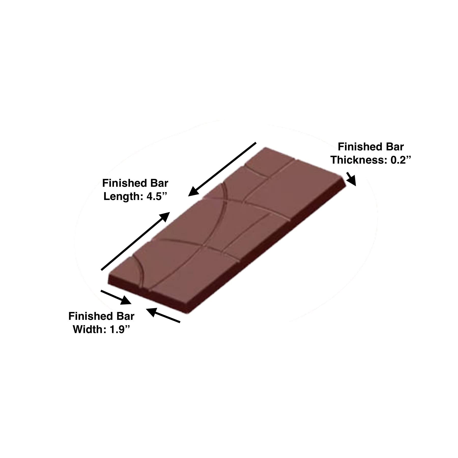 Candymake Chocolate Bar Making Mold | Polycarbonate | Hard Mold For Making Professional Chocolate Bars At Home Or Commercial