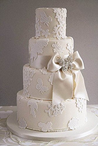 Anyana Flower Sugar Edible Vine Royal Lace Wedding Cake Silicone Embossing Mould Fondant Impression Mat Decorating Medallion Mol