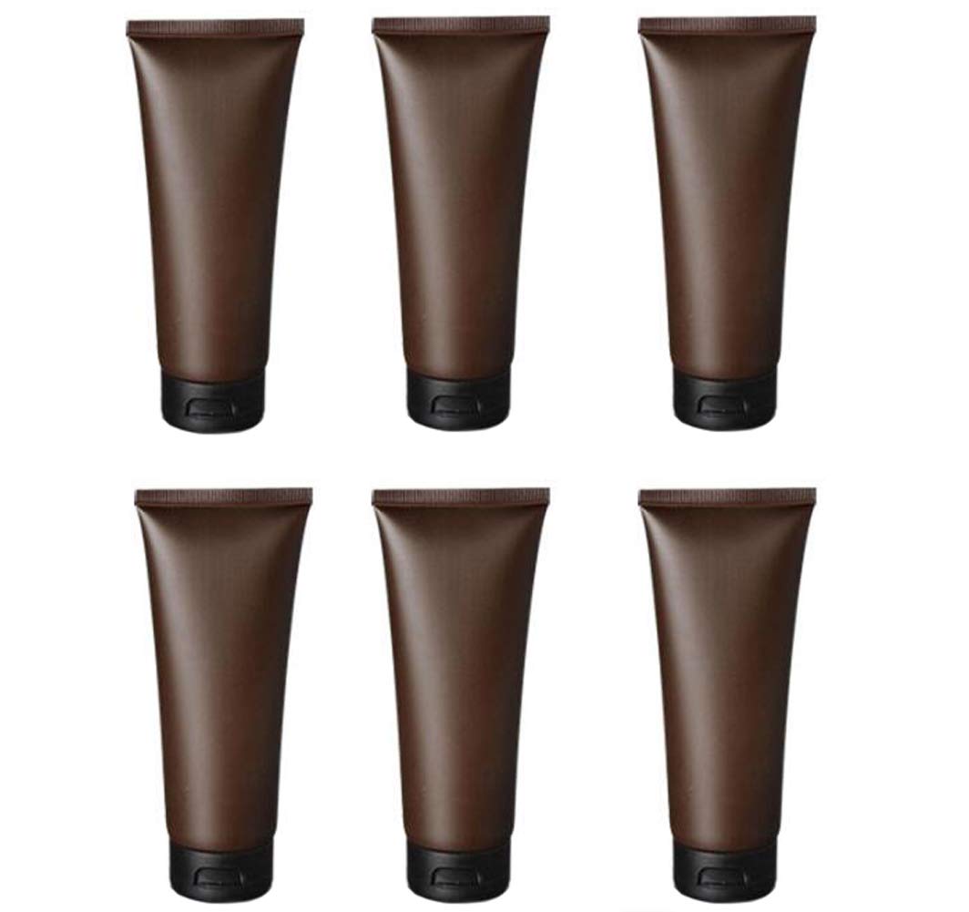 Sybl 6 Pack Plastic Travel Bottles 3 Oz Squeezable Leakproof Toiletry Containers Cosmetic Accessories Empty For Shampoo Conditio