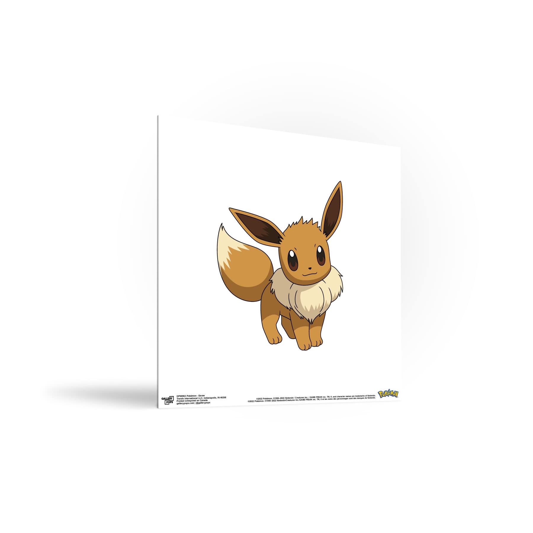 Trends International Gallery Pops Pokemon - Eevee Wall Art, Unframed Version, 12'' X 12''