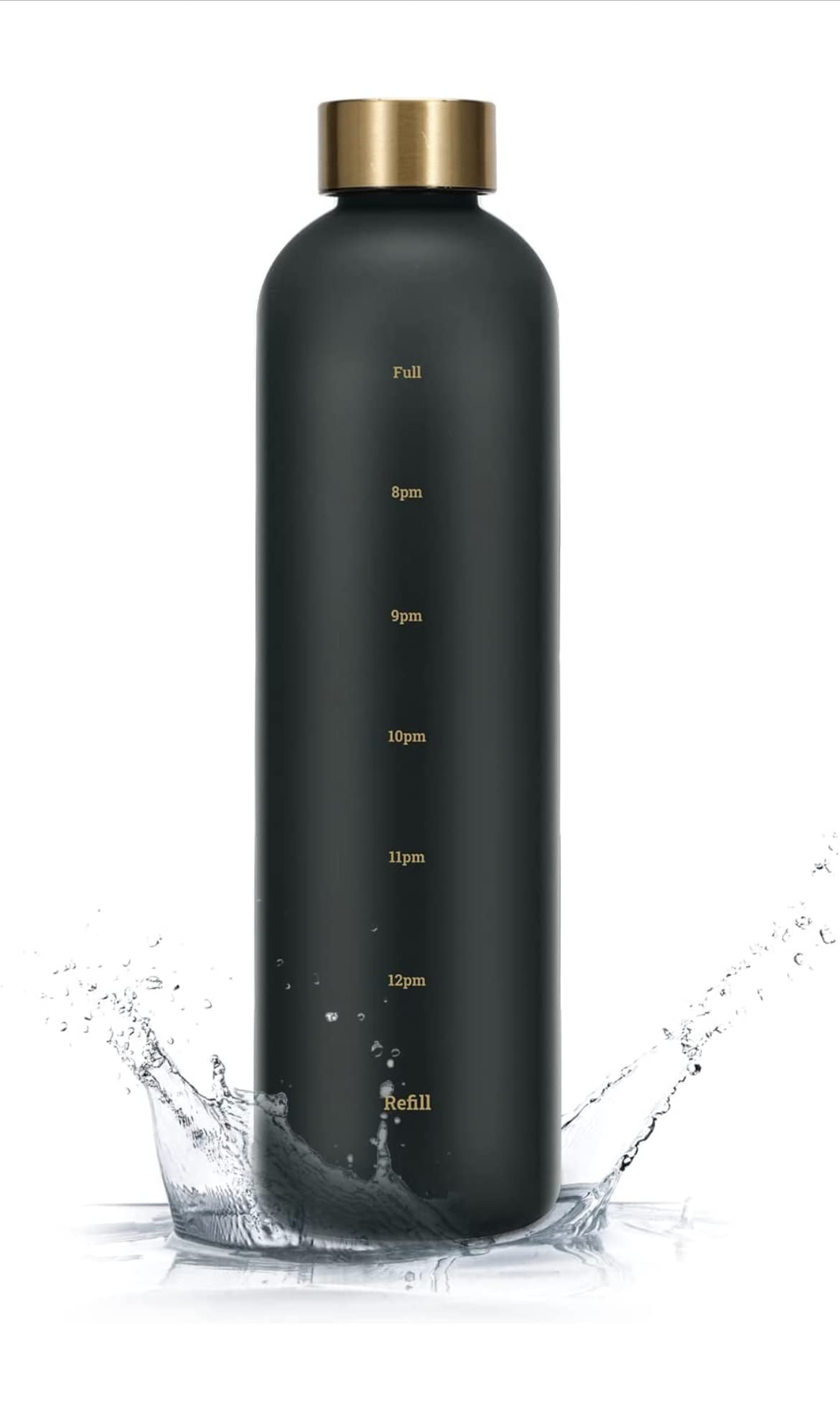 Hermilia secret beauty BRILLANTEStyle Water Bottle (Black)