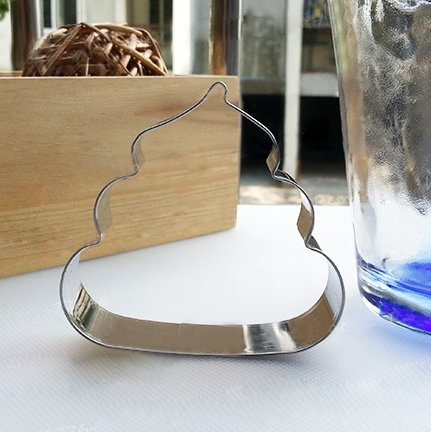 2.8-Inch Poo Biscuit Cookie Cutter - Stainless Steel