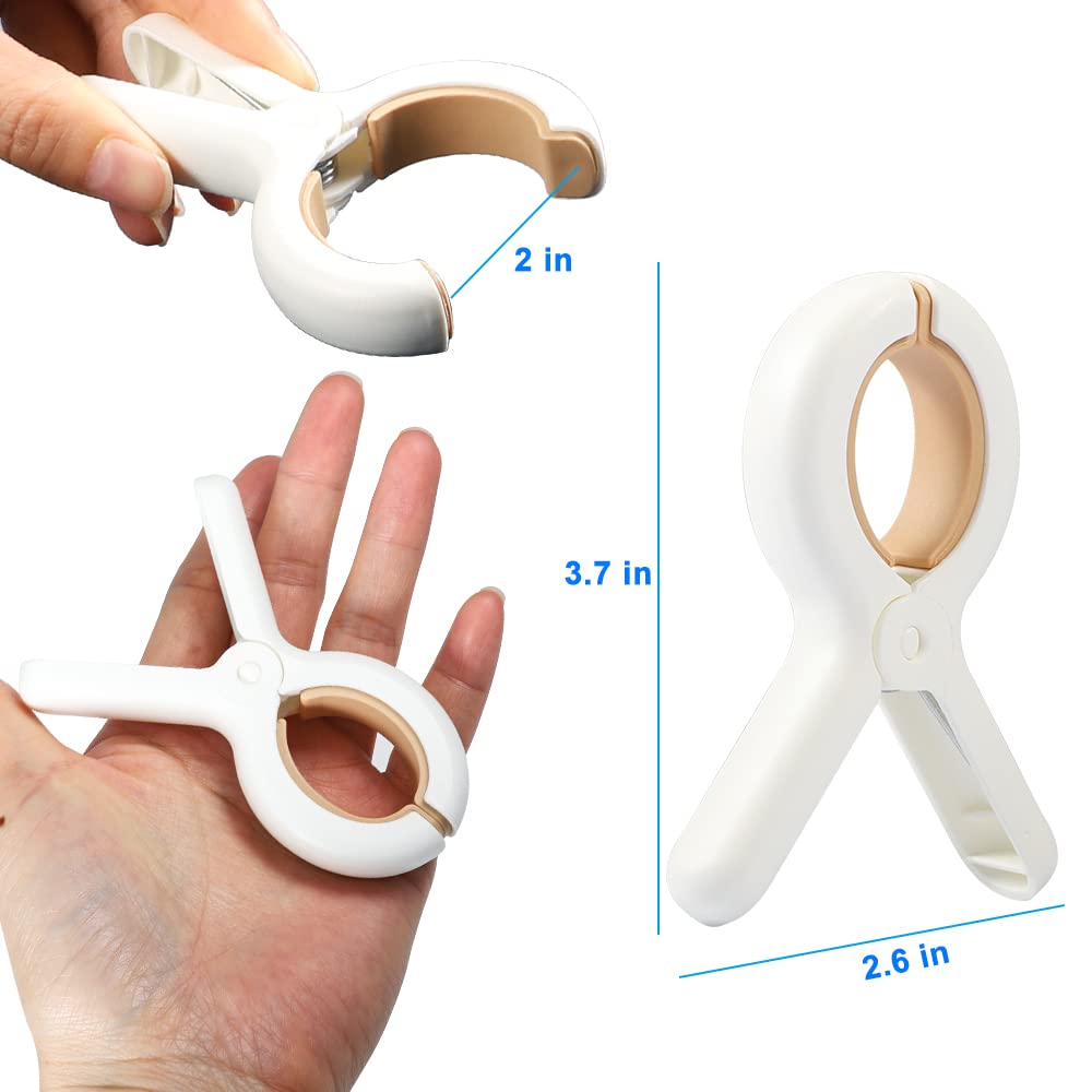 Pamiso 9 Pcs Beach Chairs Towel Clips,Quilt Drying Clip, Plastic Clothespins, Strong Grip Holder To Dry Laundry On Clothesline A