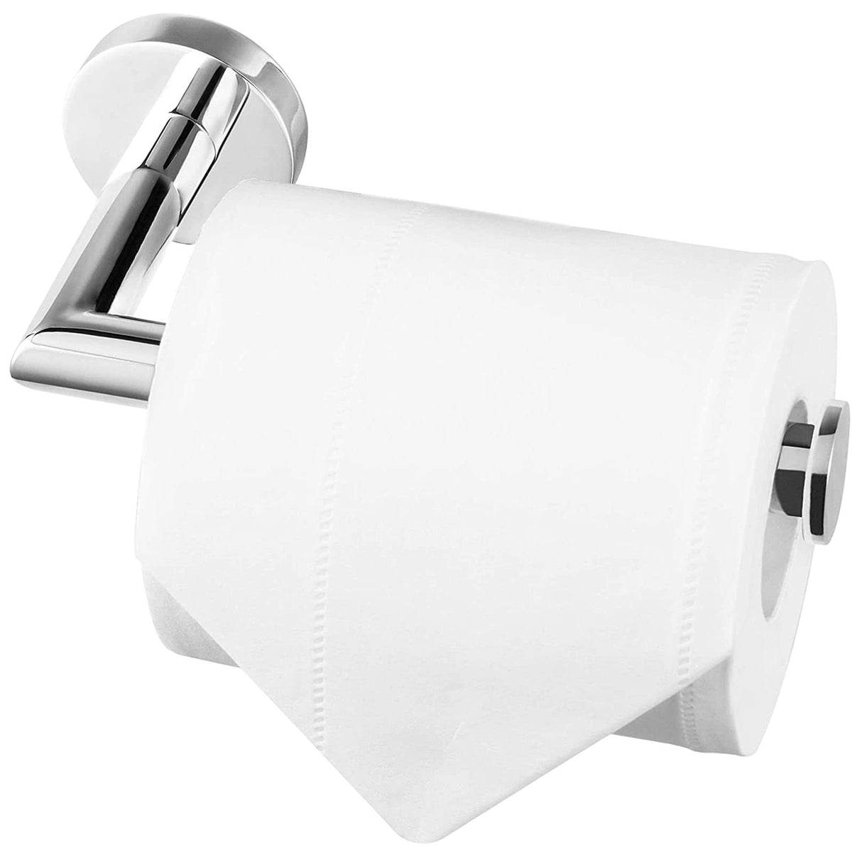 Hitslam Chrome Toilet Paper Holder Wall Mount Sus 304 Stainless Steel Silver Toilet Roll Holder Waterproof Rotateproof Toilet Ti
