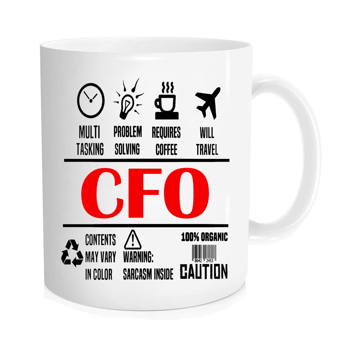 Funny Coffee Mug, Chief Financial Officer Mug, Unique CFO Professional Gifts, Chief Financial Officer Daily Work Gift, Gifts for