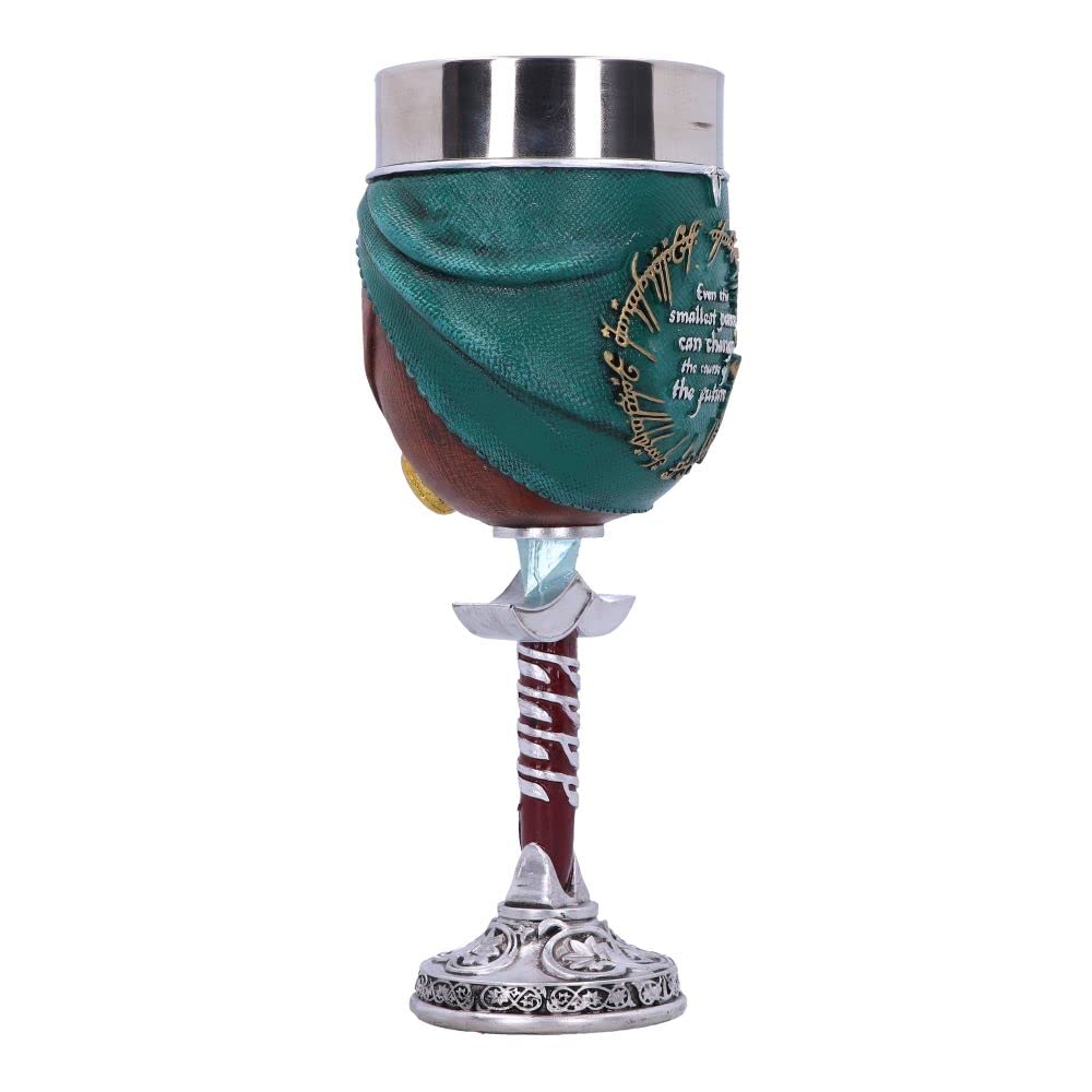 Nemesis Now Officially Licensed Lord Of The Rings Frodo Goblet, Brown, 19.5Cm