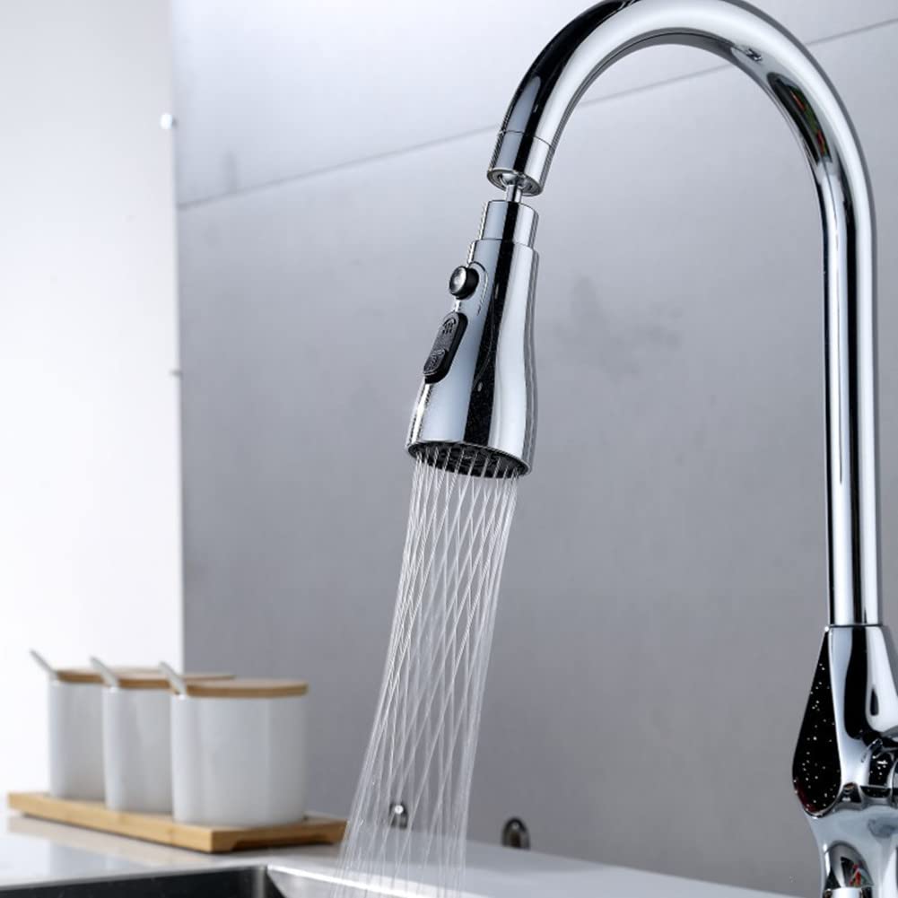 Universal Kitchen Faucet Head Sink Aerator Faucet Replacement Parts Pull Down Faucet Sprayer Head Big Angle Rotatable Anti -Spla