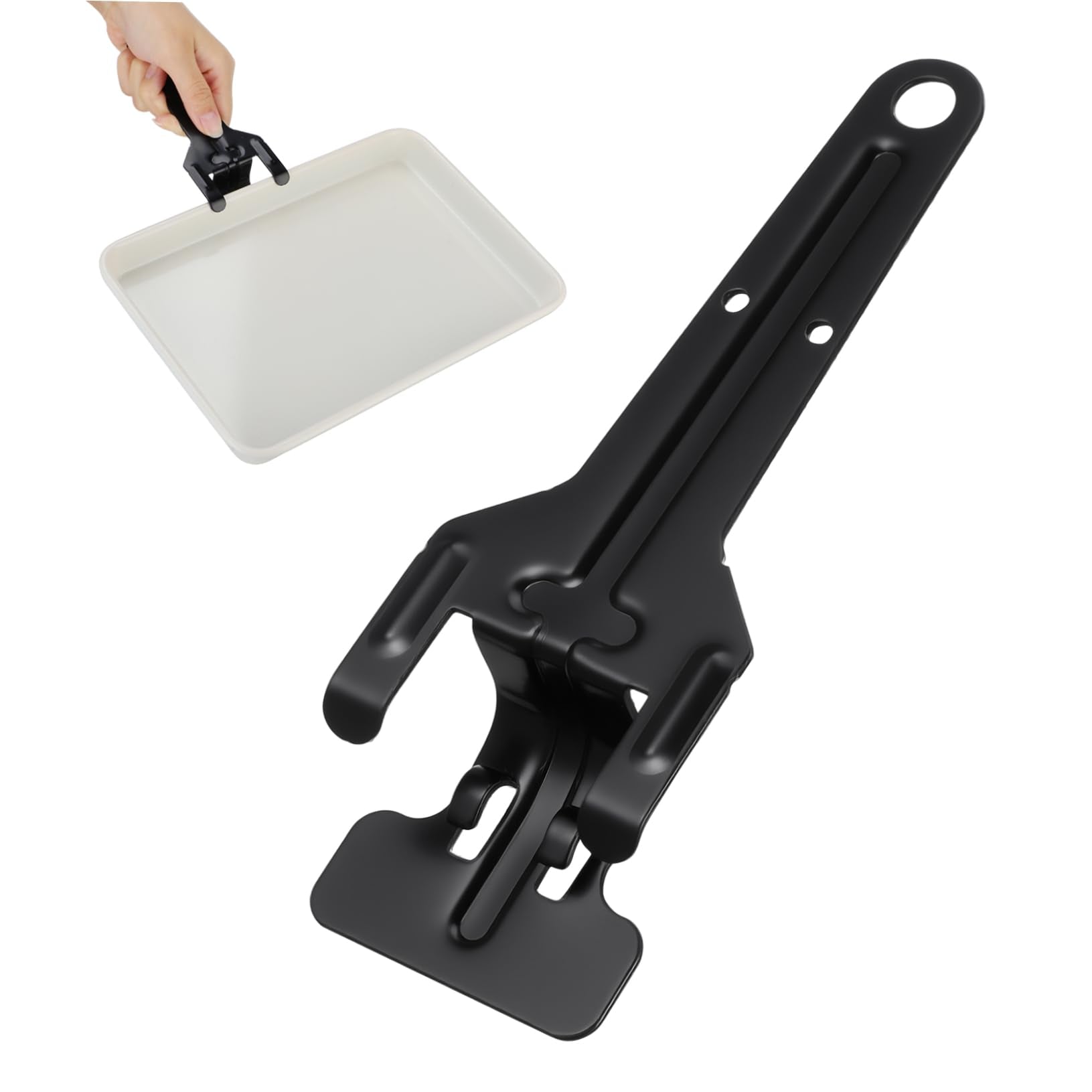 Oven Tray Gripper Baking Tray Clip Hot Plate Gripper Portable with Long Ergonomic Handle for Safe Oven Pan Removal Kitchen Tool