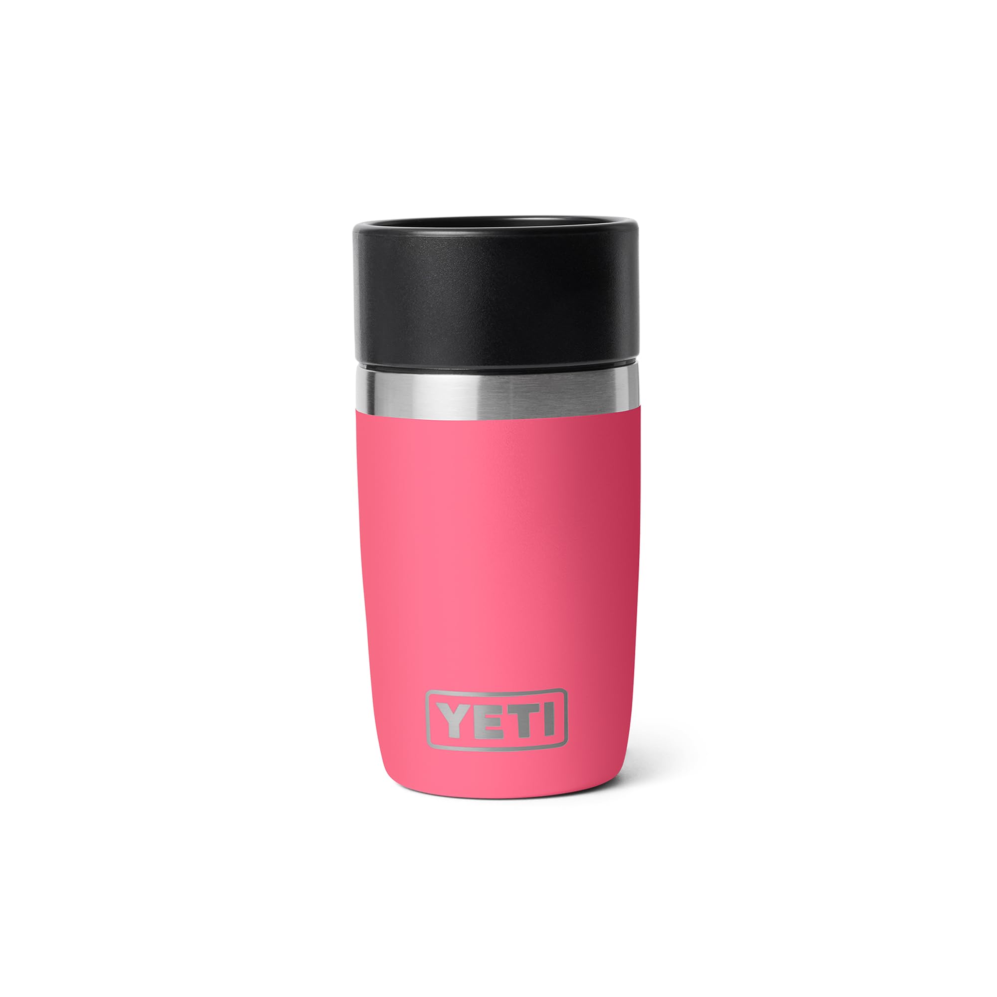 YETI Rambler 8 oz Travel Bottle, Stainless Steel, Vacuum Insulated with Leakproof Commuter Cap, Tropical Pink