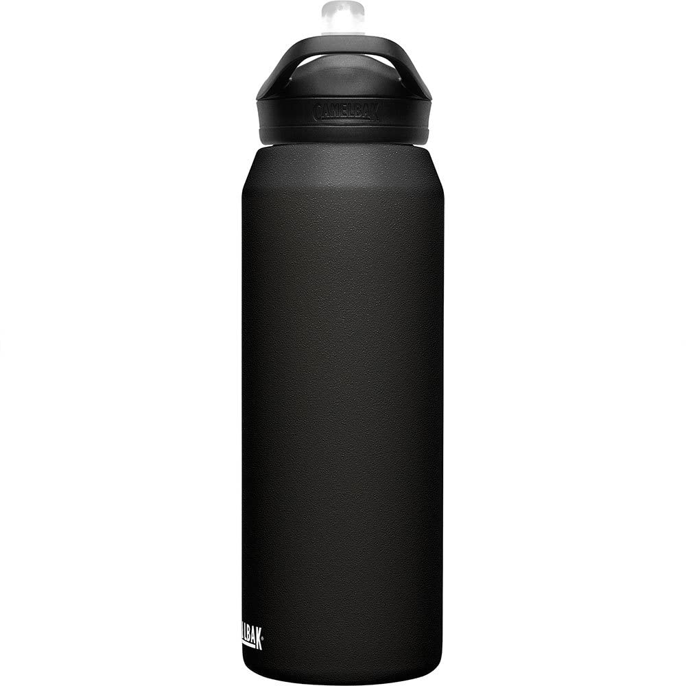 Camelbak Eddy Water Bottle With Straw 32 Oz - Insulated Stainless Steel, Black