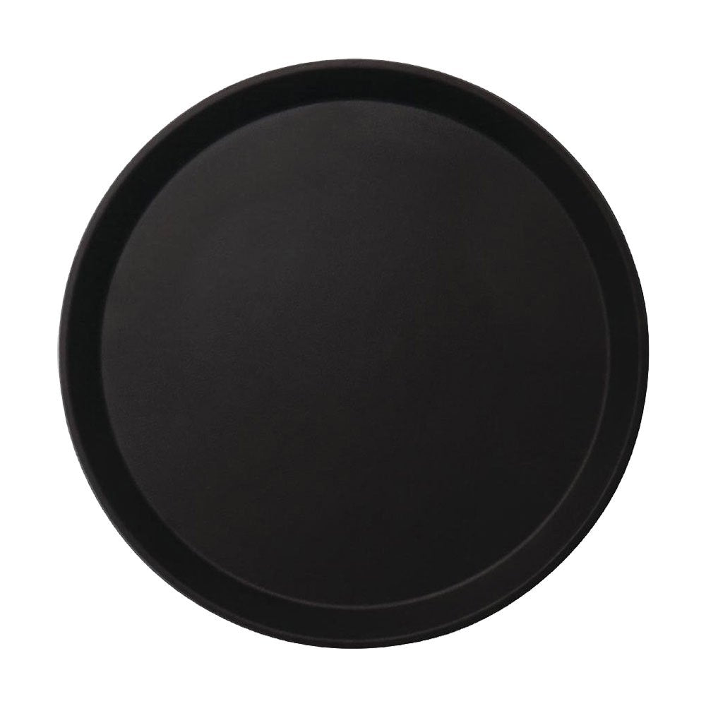 Cambro 1100Ct110 Camtread Round Server Tray, Black, 11
