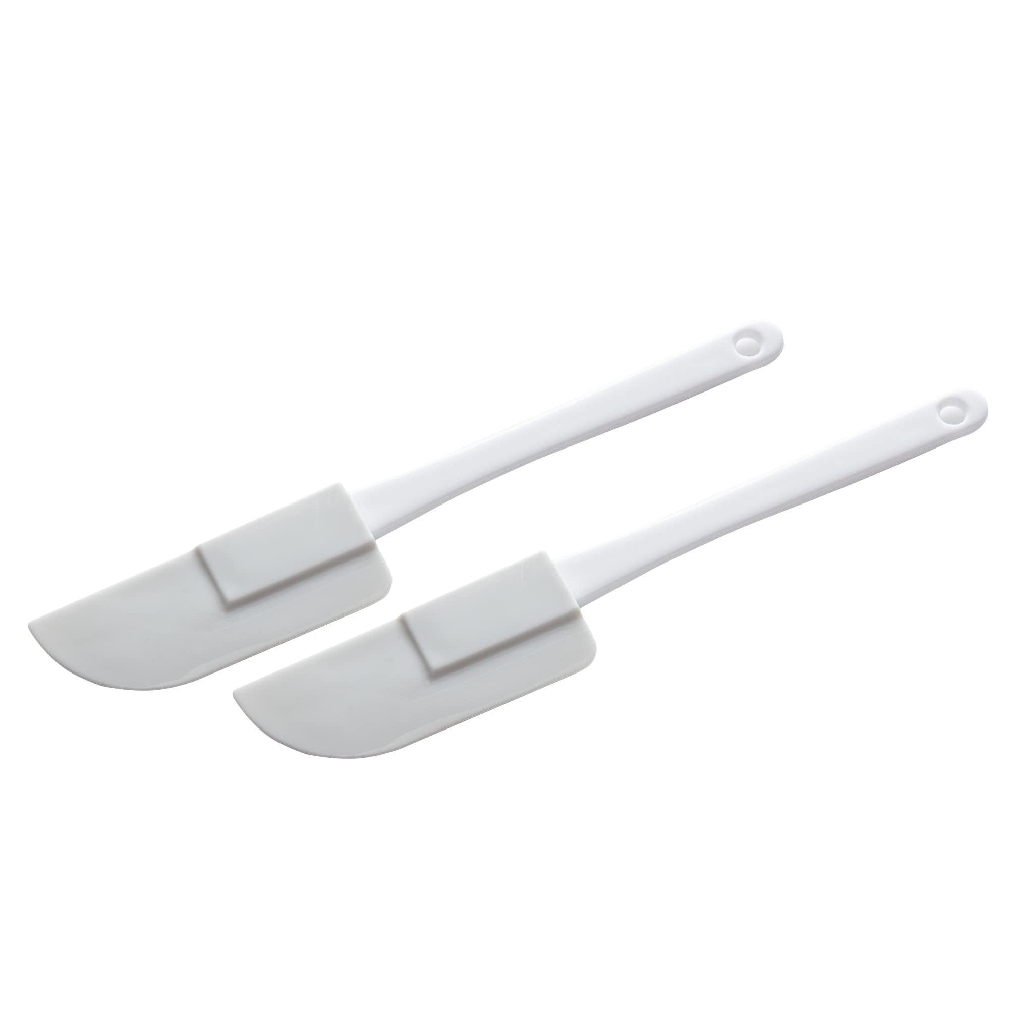 Chef Craft Select Plastic Mini Spatula Set, 6 Inches In Length 2 Piece Set, White