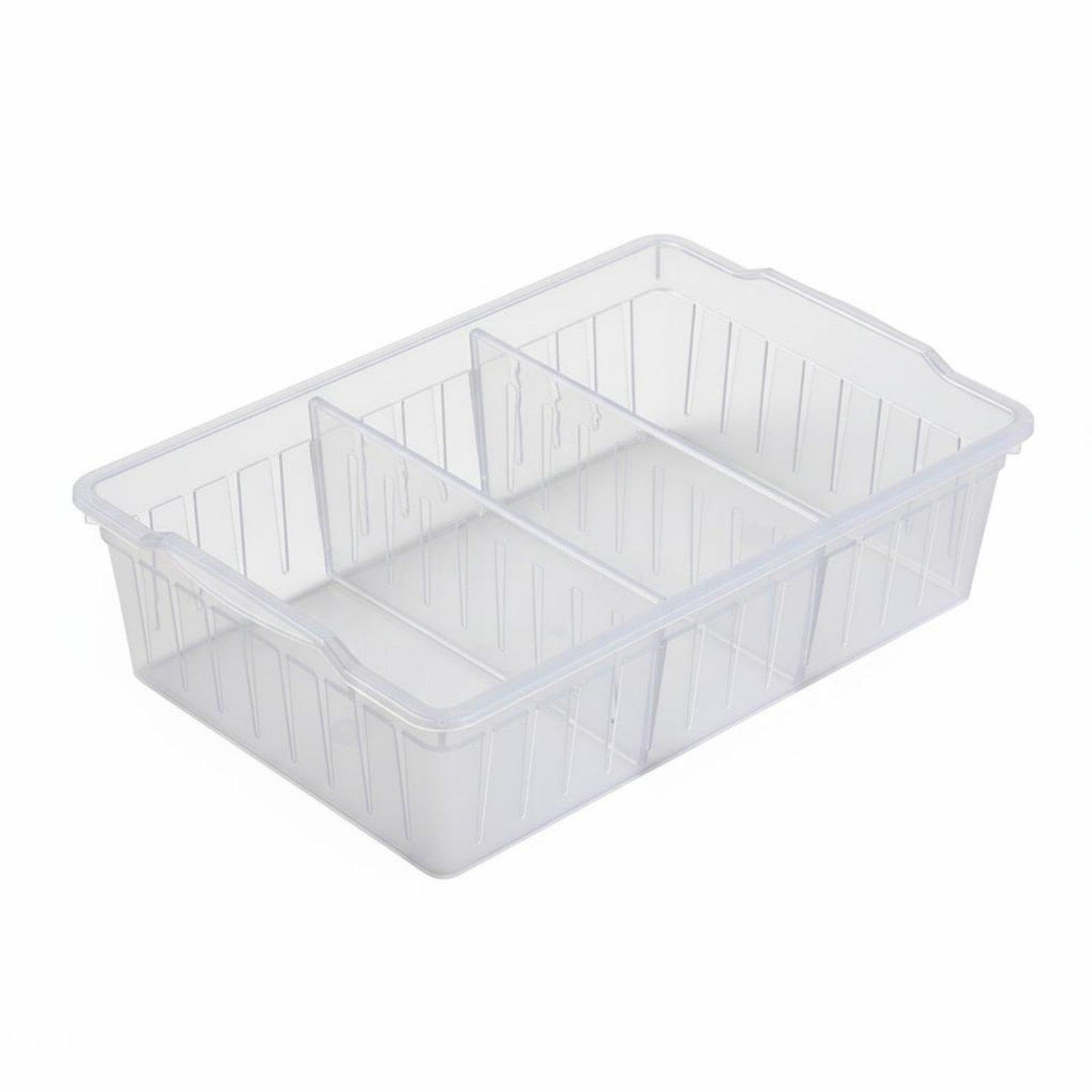 Trendivibe Rectangular Organizer Tray Multipurpose Desktop Sundry Box Removable Dividers Divider Basket For Drawer, Kitchen, Was