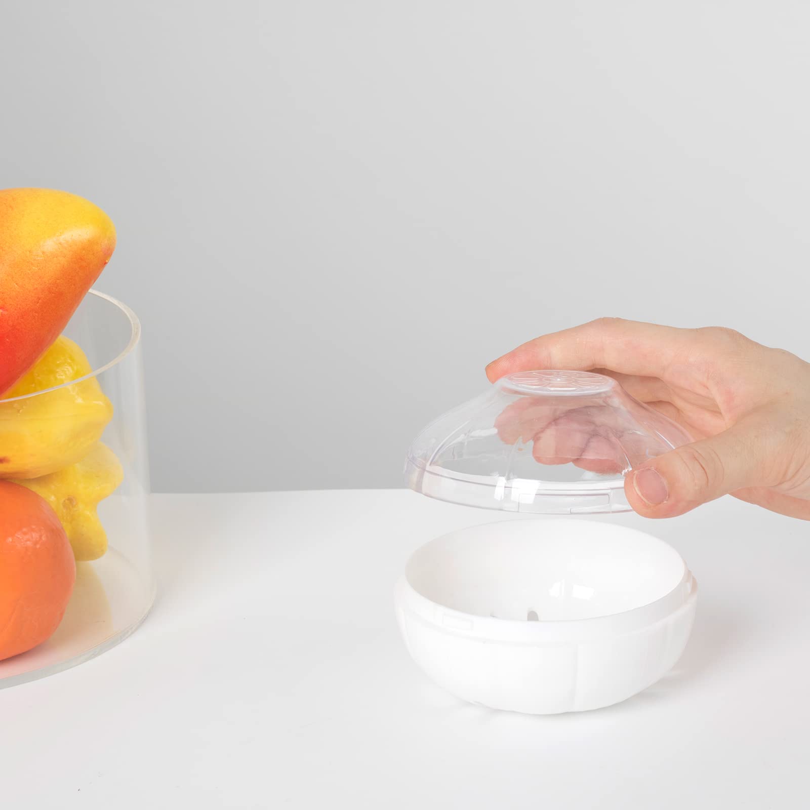 Vegetable And Fruit Storage Containers For Fridge, Bpa Free Fresh Reusable Food Savers, Onion Storage Container ?Garlic Saver?To
