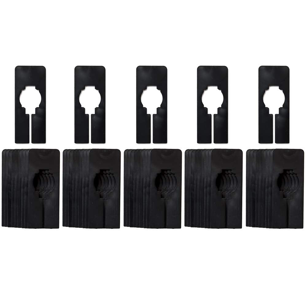 Nahanco Qsdbblank50, Black Rectangular Clothing Size Dividers, Blank, Kit Of 50