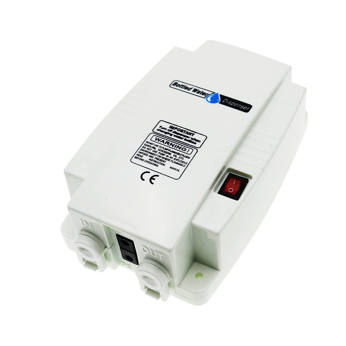 TDRRICH Bottled Drinking Water Dispensing Pump System Double-Pipe Electric Water Pump for 5 Gallon Power 25W Pressure Value 60psi 1GPM Flow 2.5L Suitable for Coffee/Ice Machines Refrigerators  Faucets