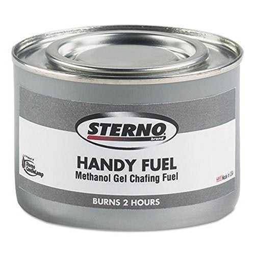 Sterno Handy Fuel Methanol Gel Chafing Fuel, Two Hour Burn, 72 Fuel Chafing Cans, 189.9 G