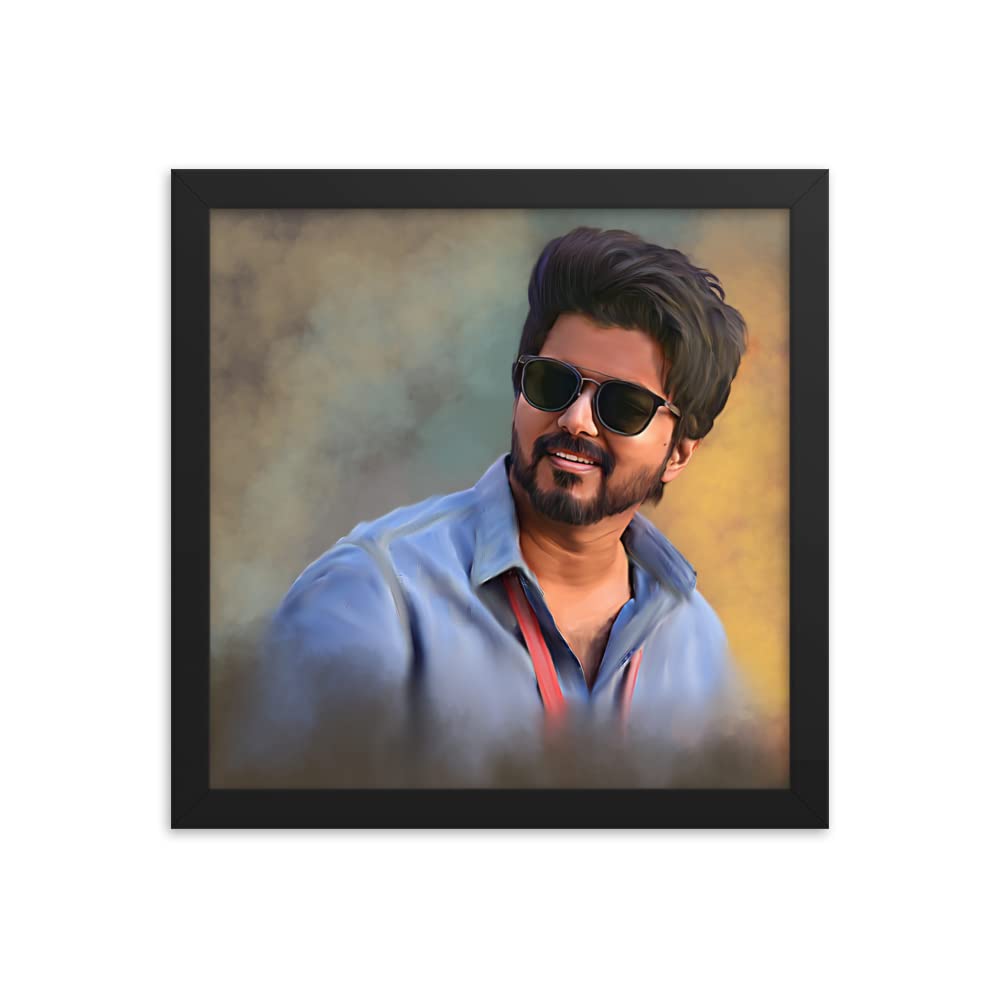 Mk Art Gifts Personalized Unique Digital Painting Artwork With Black Frame - 4X6 Inch, Multicolour, Abstract