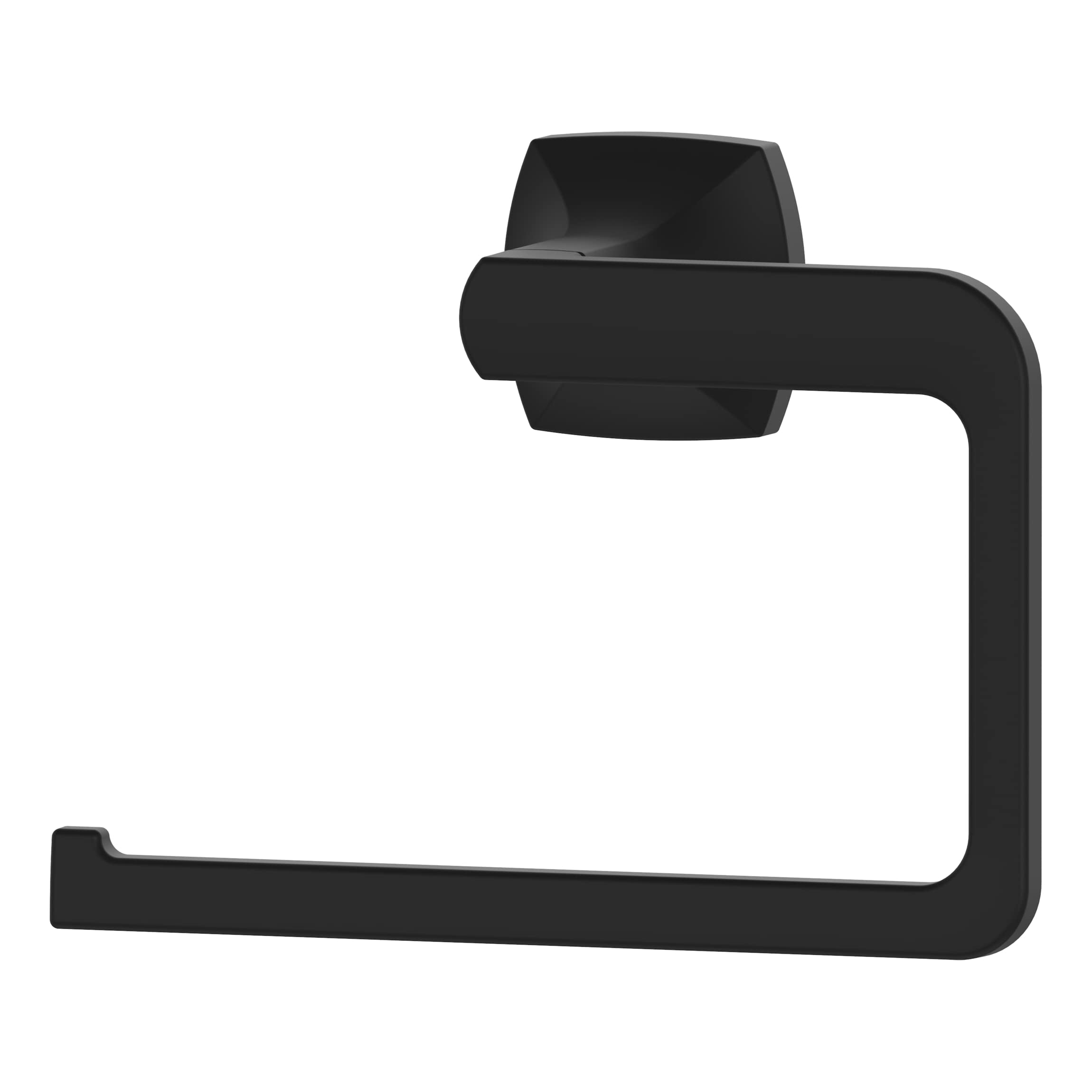 Pfister Vaneri Towel Ring, Hand Towel Holder For Bathroom, Wall-Mounted, Screw-In, Matte Black Finish, Brbvri0B