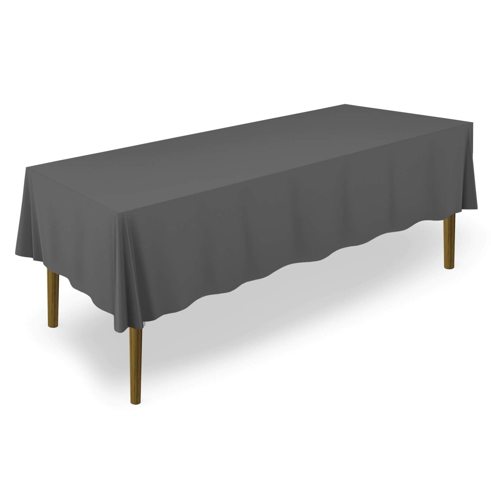 Lann'S Linens - 70 X 120 Premium Tablecloth For Wedding/Banquet/Restaurant - Rectangular Polyester Fabric Table Cloth - Dark