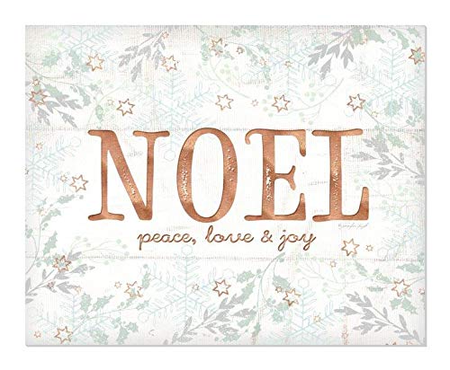 Noel Peace Love Joy Rustic Wood Wall Sign 12x15
