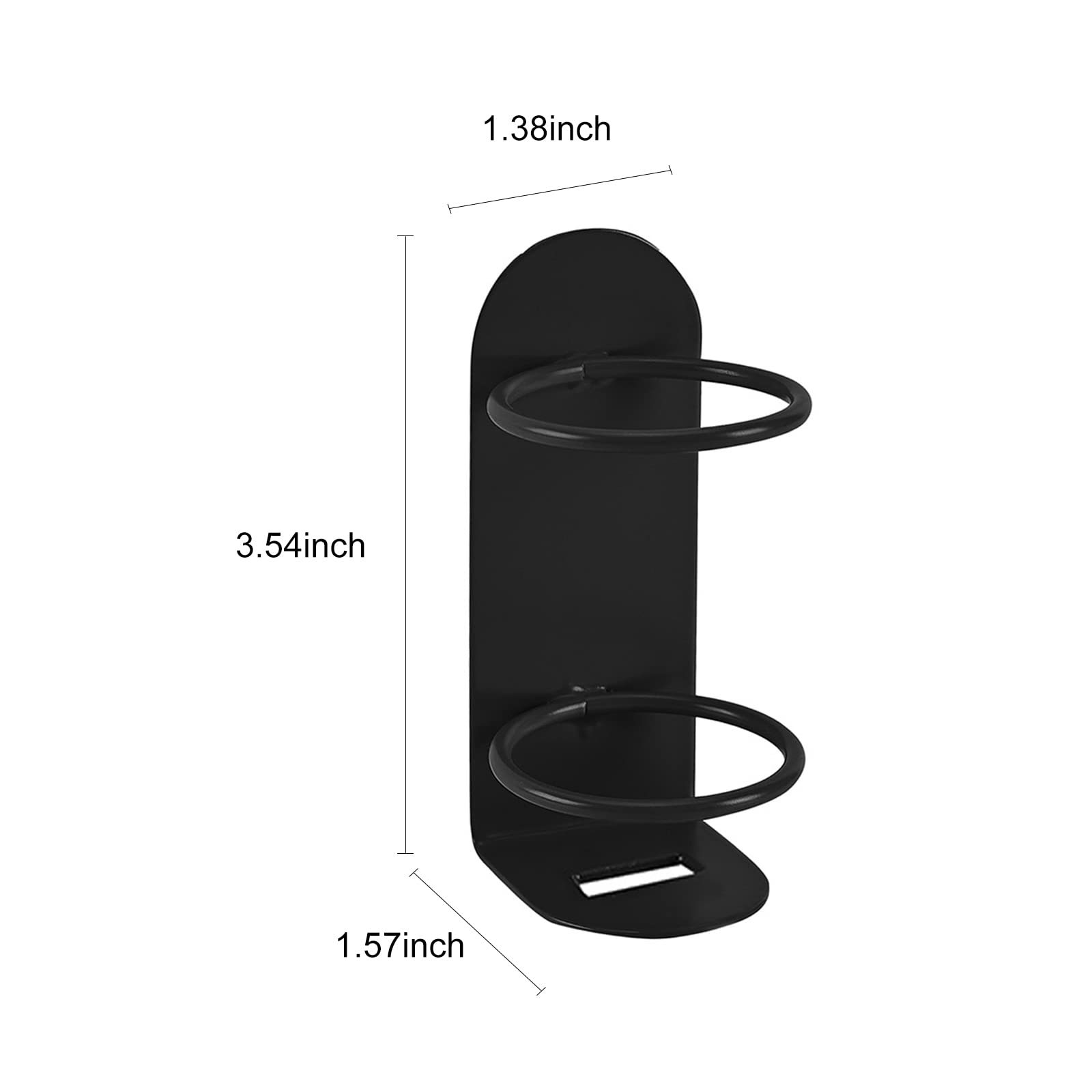 2 Pack Electric Toothbrush Holders Stick On The Wall Electric Metal Tooth Brushing Holder Wall Mounted Bathroom Organizer