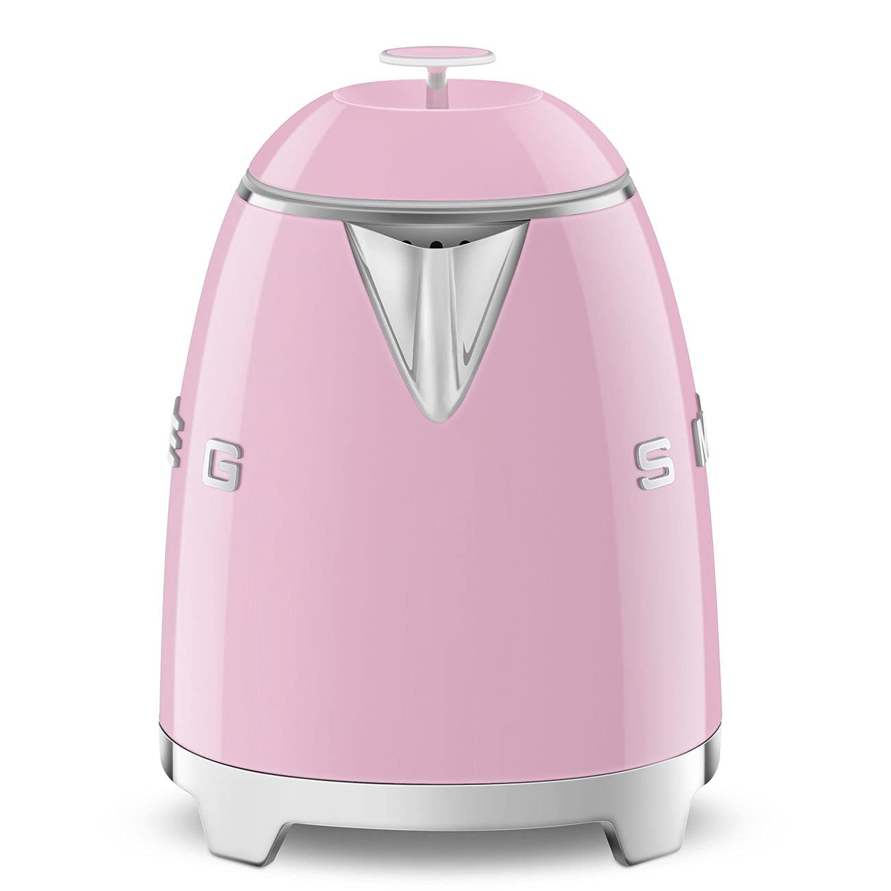 Smeg Mini 50'S Retro Style 3 Cup Electric Kettle With Double Wall Anti Slip Base And Water Level Indicator (Pink)
