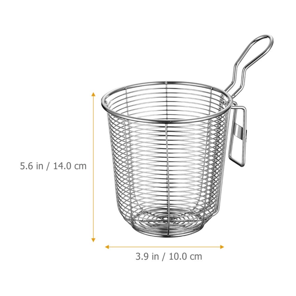 Stainless Steel Strainer Colander Basket: Kitchen Pasta Colander Ramen Skimmer Fine Mesh For Spaghetti Noodles Frying Cooking