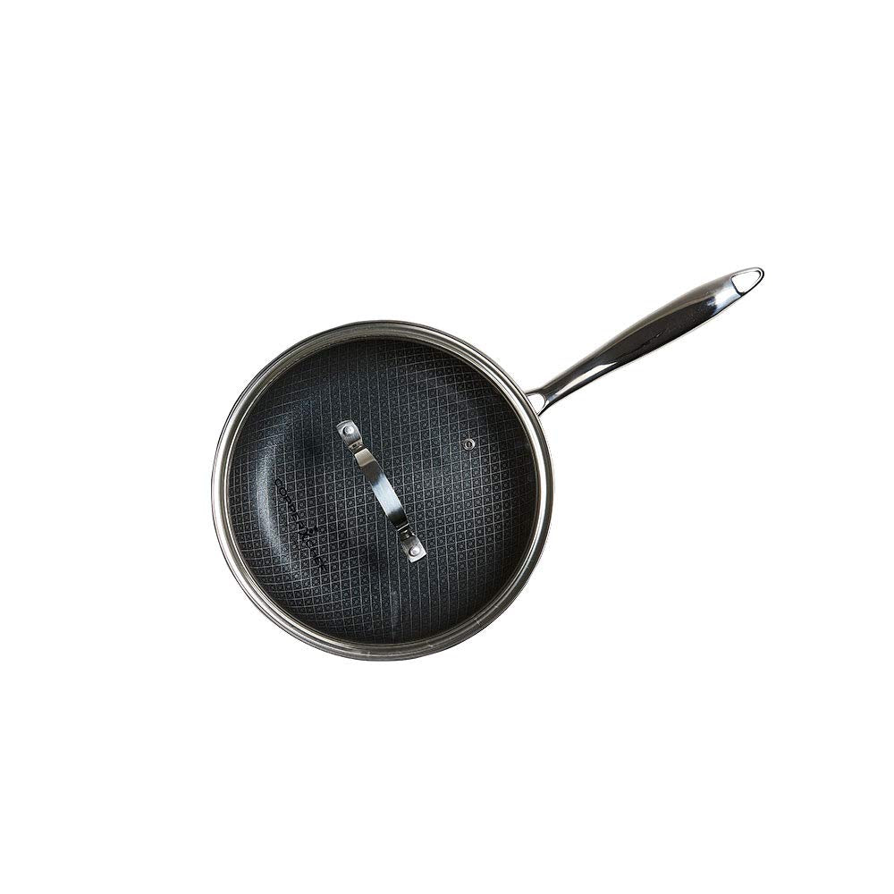 Copper Chef Titan Pan, Try Ply Stainless Steel NonStick Frying Pans, 8 Inch Fry Pan with Lid