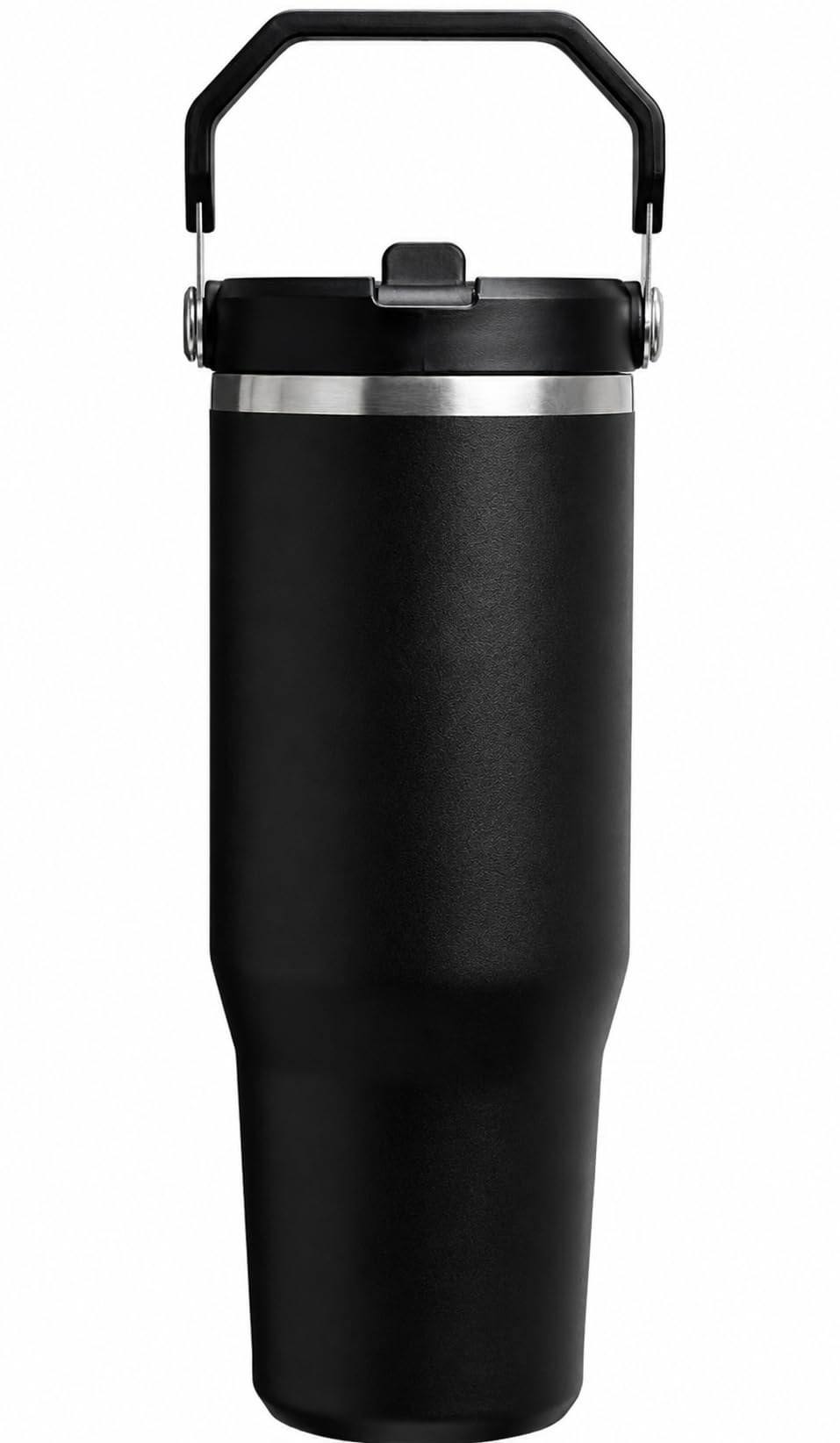 Solvera 30 oz Flip Straw Tumbler with Handle, Insulated Stainless Steel