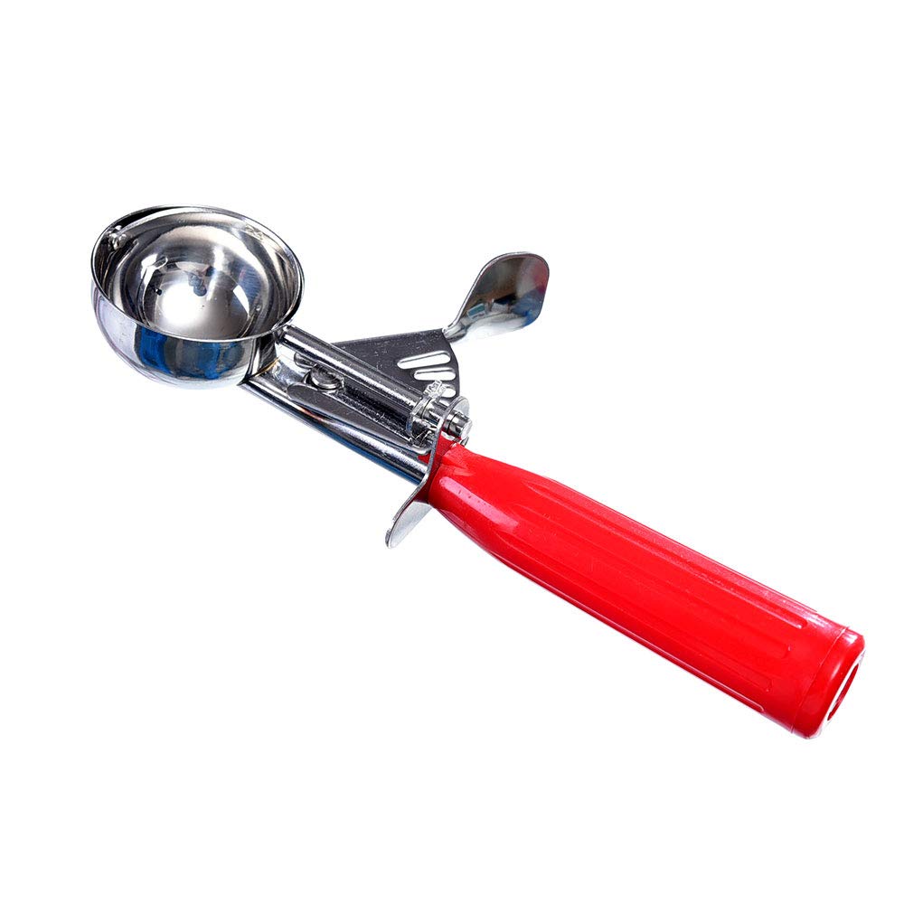 Longluosi Cookie Scoop Set Of 3 With Plastic Handle, Ice Cream Scoop With Trigger, Size Large(2.49 Inch)- Medium(1.97 Inch)- Sma