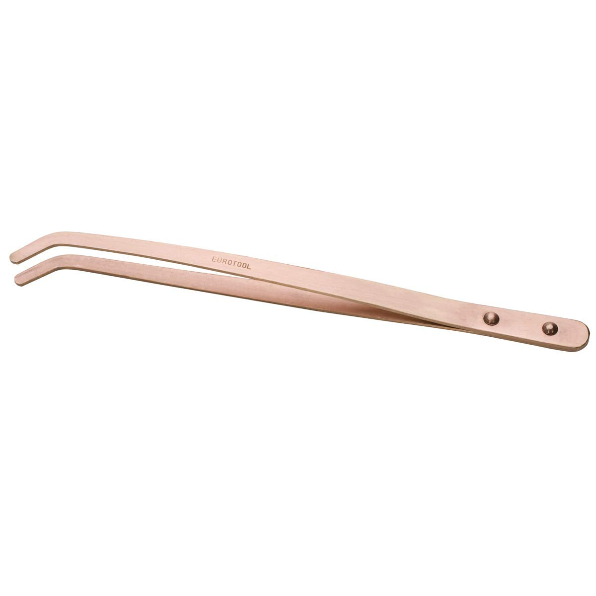 Copper Tongs, Curved, 8-1/2 Inches