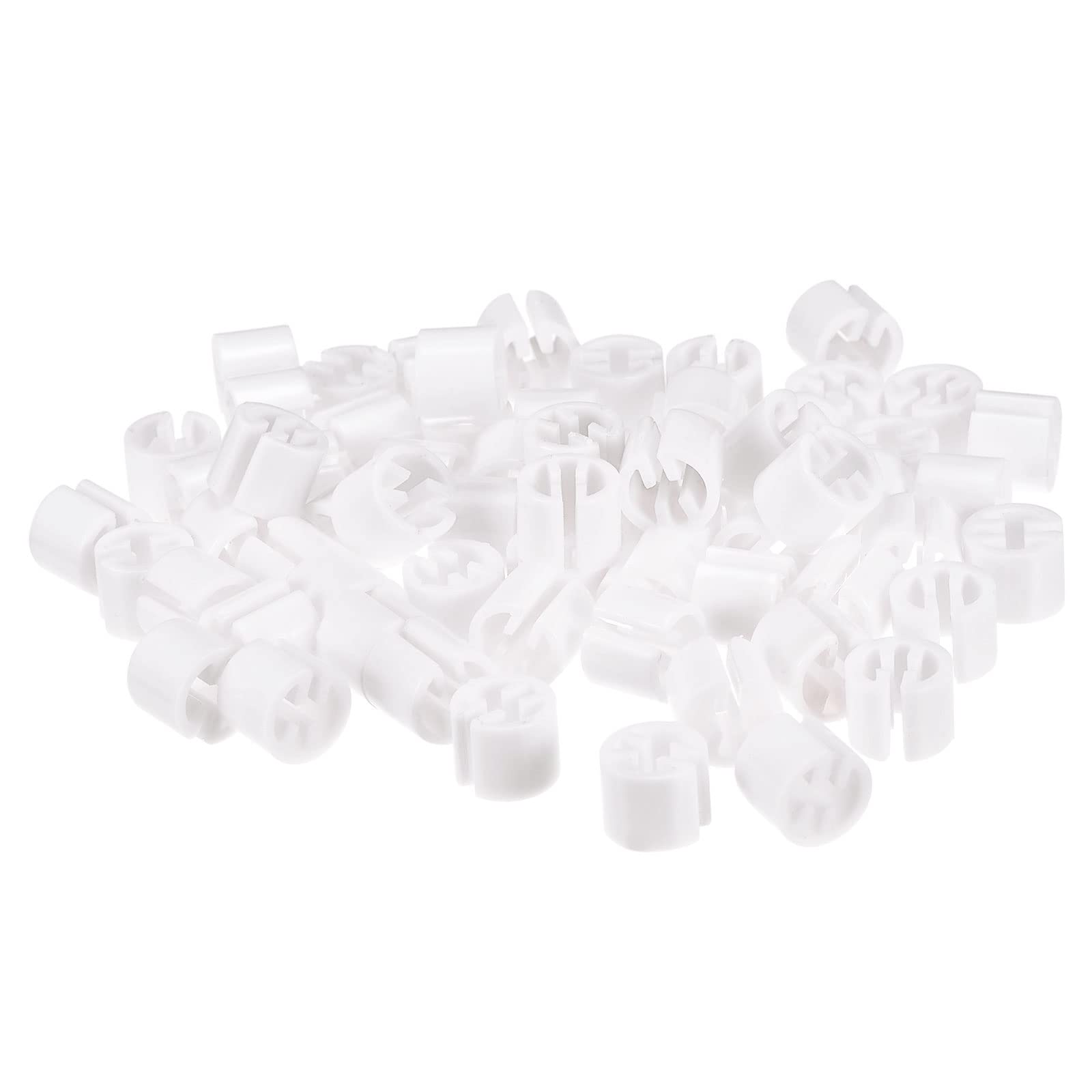 Meccanixity Clothes Hanger Marker Blank Fit 3.5Mm Rod For Garment Color Coding White Count 100