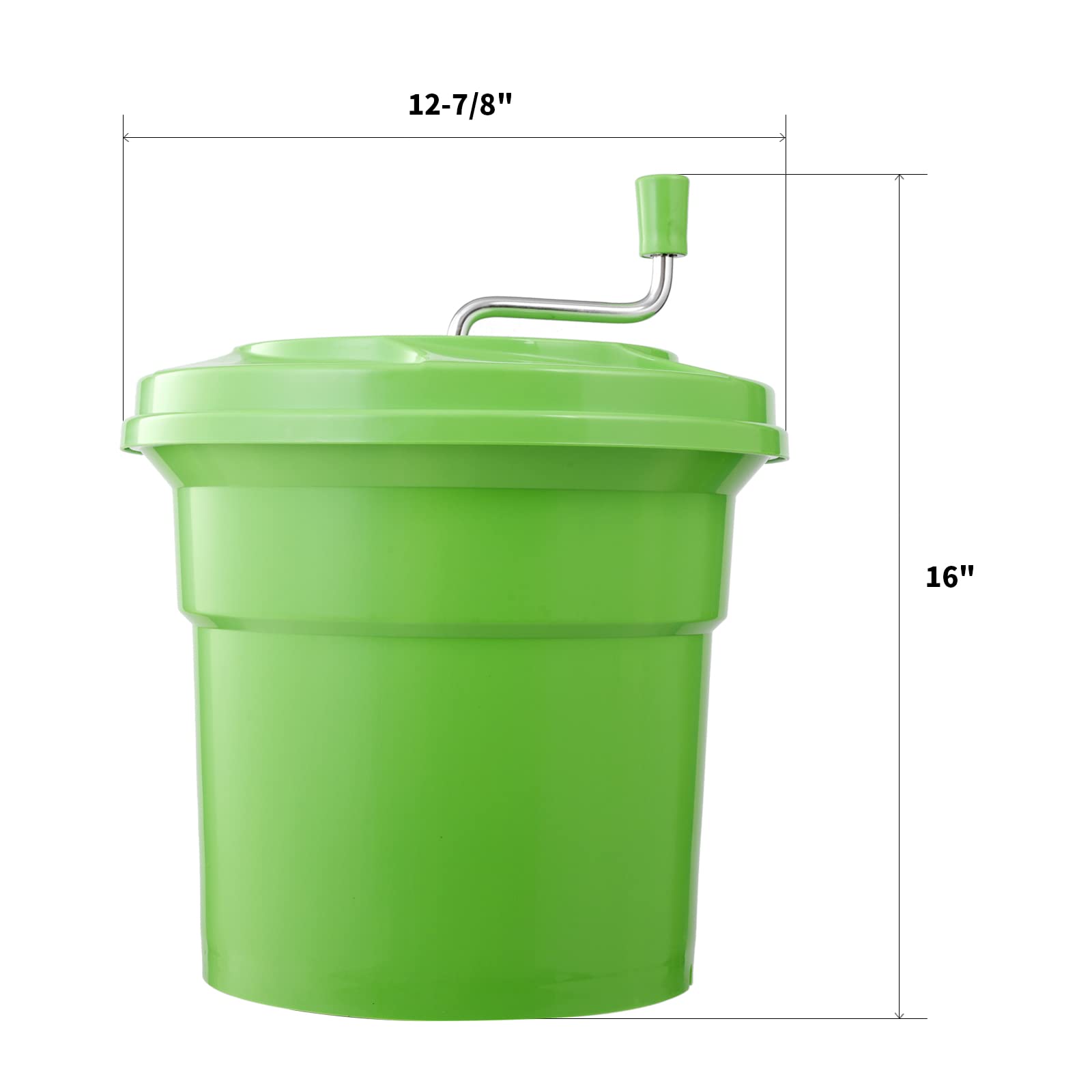 Wutfly 5 Gallon Large Commercial Manual Salad Spinner/Dryer