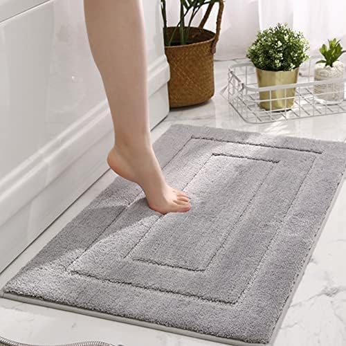 Granny Says Gray Bathroom Rugs, Bath Mats For Bathroom Non-Slip, Super Soft And Water Absorbent, Microfiber Bath Rugs, Machine W