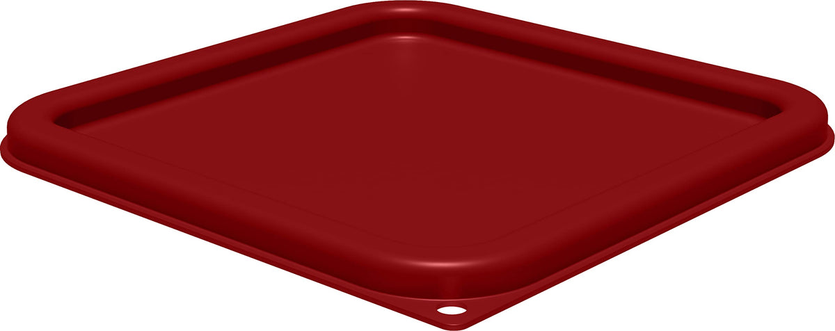 Carlisle Foodservice Products Squares Square Food Storage Container Lid With Stackable Design For Catering, Buffets, Restaurants
